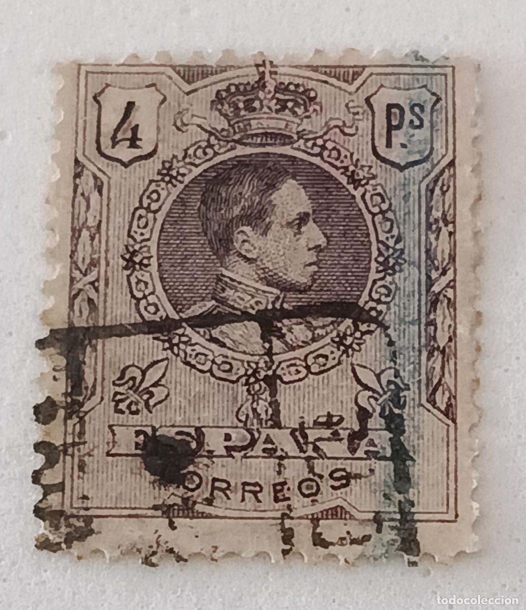 Sellos: Sello Espa&ntilde;a 1909-1922, edifil 279, Alfonso XIII tipo medall&oacute;n.