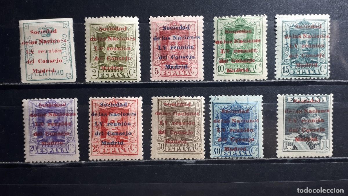 Sellos: ESPA&Ntilde;A. A&Ntilde;O 1929. *. EDIFIL 455/63, 464. SERIE CORTA.