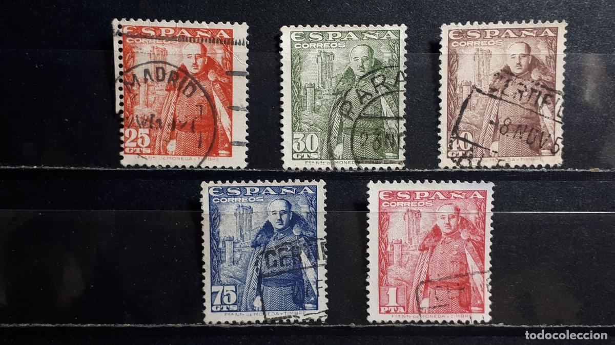 Sellos: ESPA&Ntilde;A. A&Ntilde;O 1948. &deg;. EDIFIL 1024/5, 1027, 1031/2