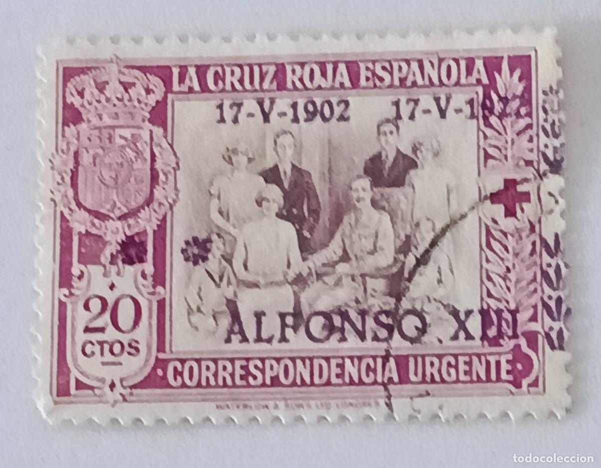 Sellos: Sello Espa&ntilde;a 1927, edifil 362, XXV aniversario de la Jura de la Constituci&oacute;n por Alfonso XIII