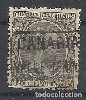 Sellos: ALFONSO XIII PELON CARTERIA valle hermoso CANARIAS