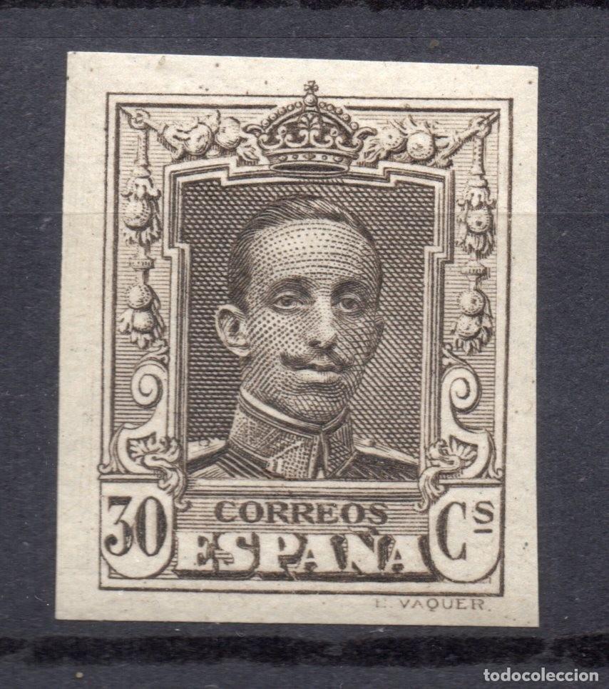 Sellos: ESPA&Ntilde;A 1922/30 ALFONSO XIII VAQUER N&ordm; 318 S SIN DENTAR , NUEVO SIN SE&Ntilde;AL LUJO