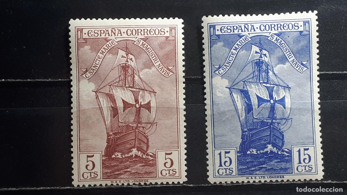 Sellos: ESPA&Ntilde;A. A&Ntilde;O 1930. *. Edifil 535, 537