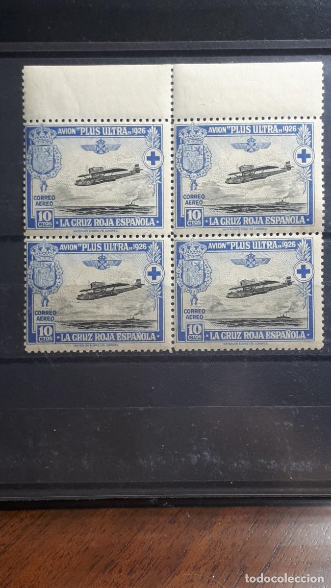 Sellos: ESPA&Ntilde;A. A&Ntilde;O 1926. **. Edifil 340. Bloque de 4.