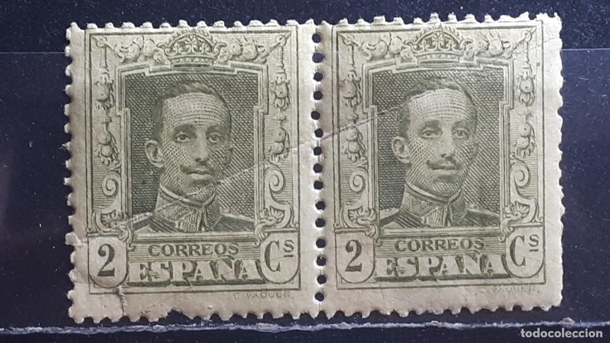 Sellos: ESPA&Ntilde;A. A&Ntilde;O 1922. **. Edifil 310. Pareja
