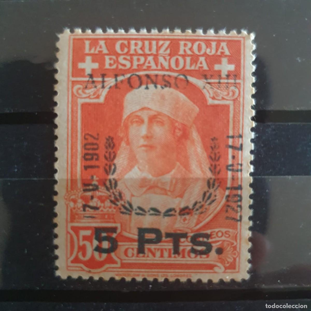 Sellos: EDIFIL 385 ** JURA ALFONSO XIII ESPA&Ntilde;A 1927