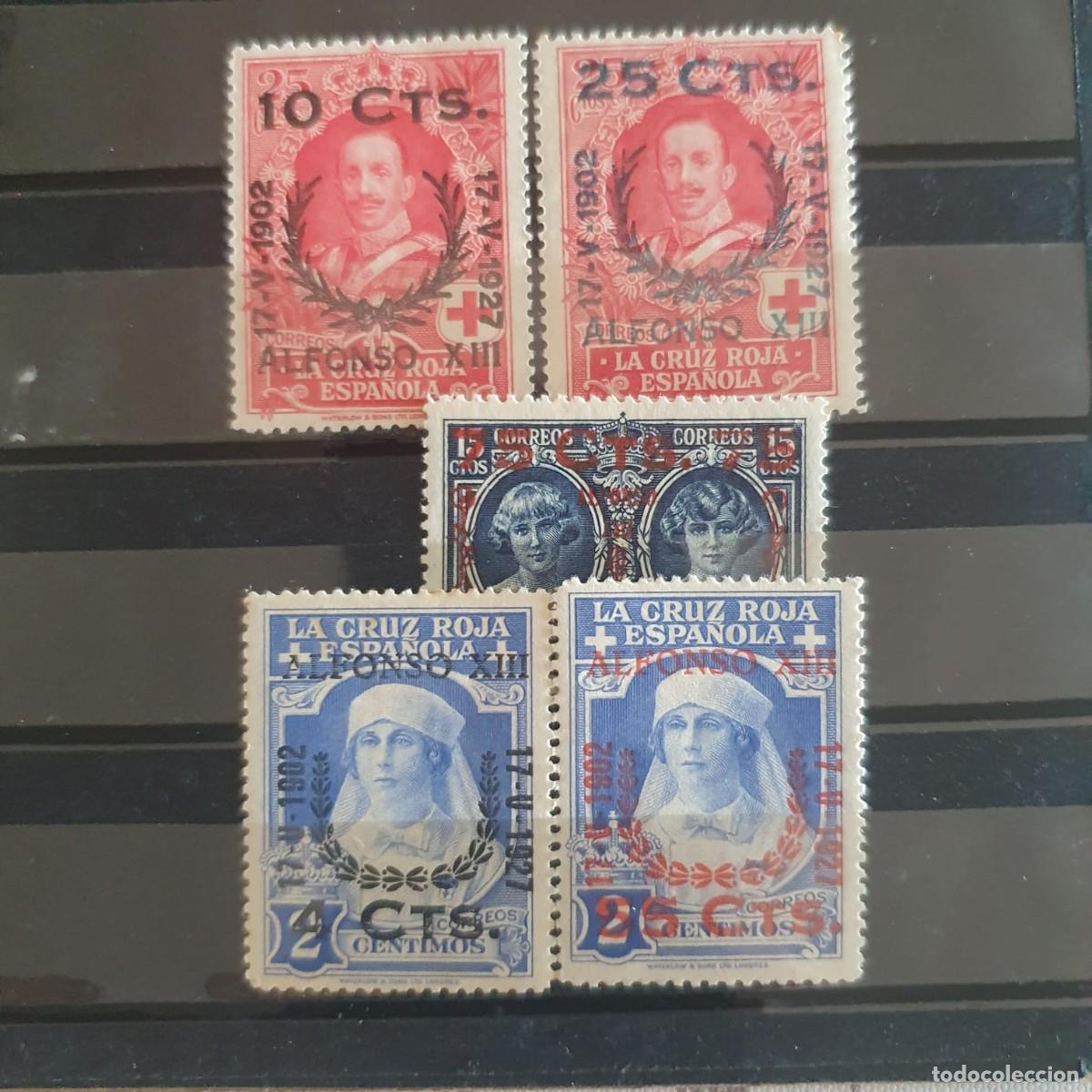 Sellos: LOTE SELLOS NUEVOS */** JURA ALFONSO XIII SOBRECARGADOS ESPA&Ntilde;A 1927