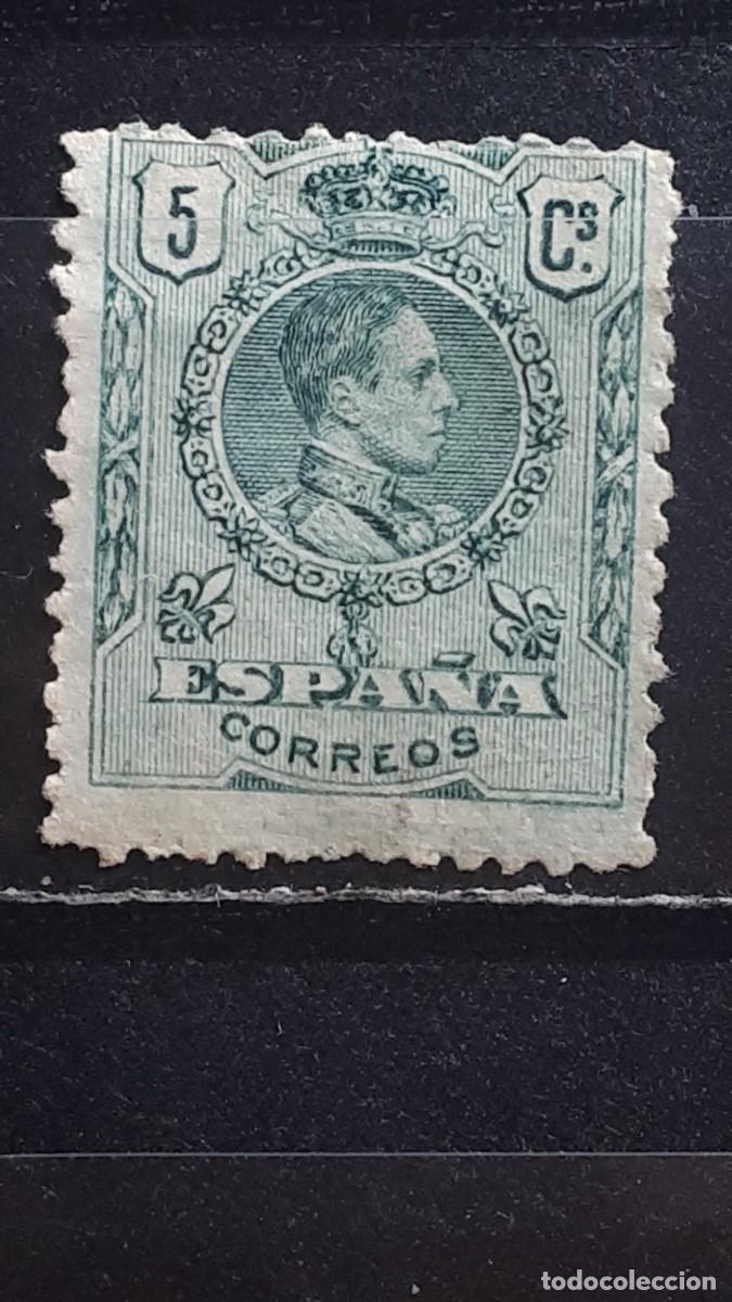 Sellos: ESPA&Ntilde;A. A&Ntilde;O 1909. &deg;. Edifil 268.