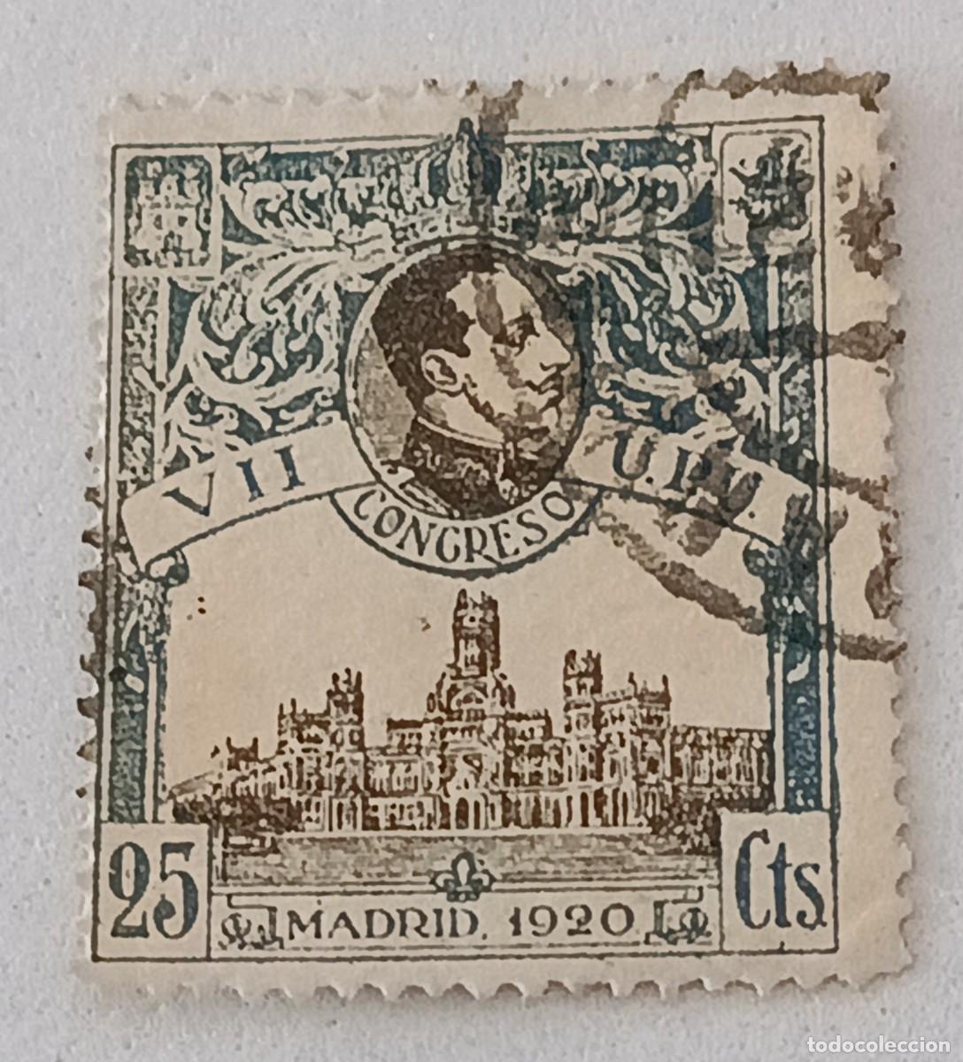 Sellos: Sello Espa&ntilde;a 1920, Edifil 303, VII Congreso de la U.P.U.
