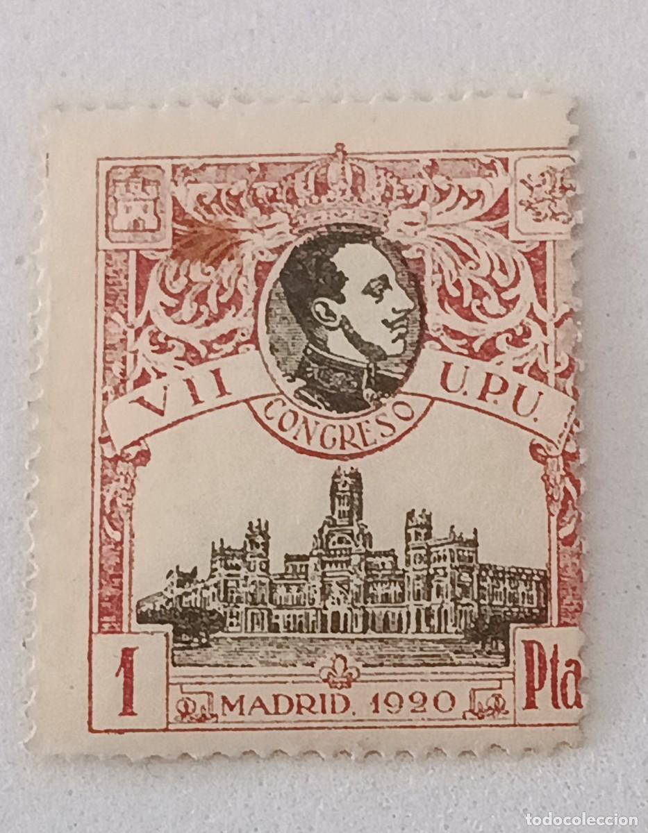 Sellos: Sello Espa&ntilde;a 1920, Edifil 307, VII Congreso de la U.P.U.