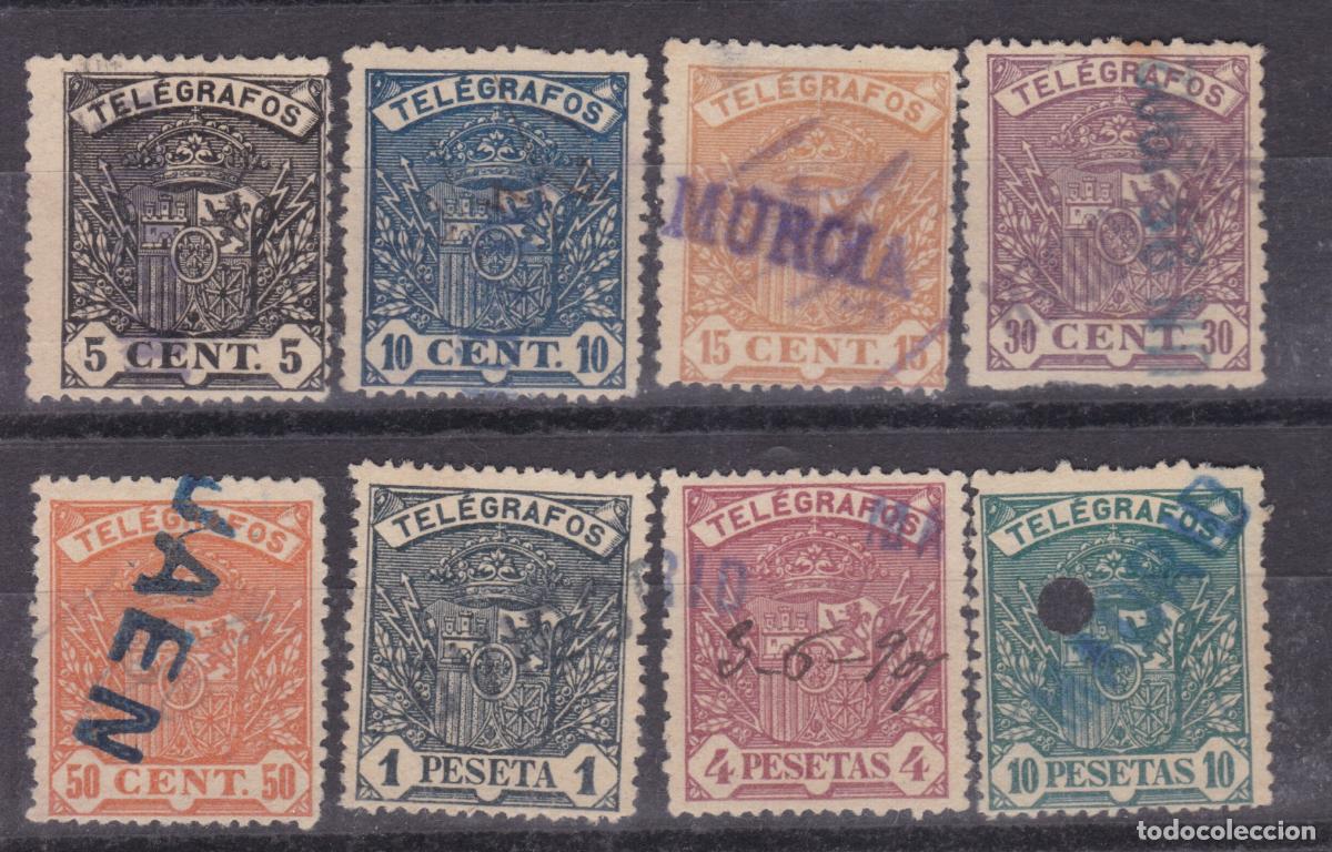 Sellos: FC4-85-TELEGRAFOS Emisi&oacute;n 1901. Completa . Usados. Perfectos