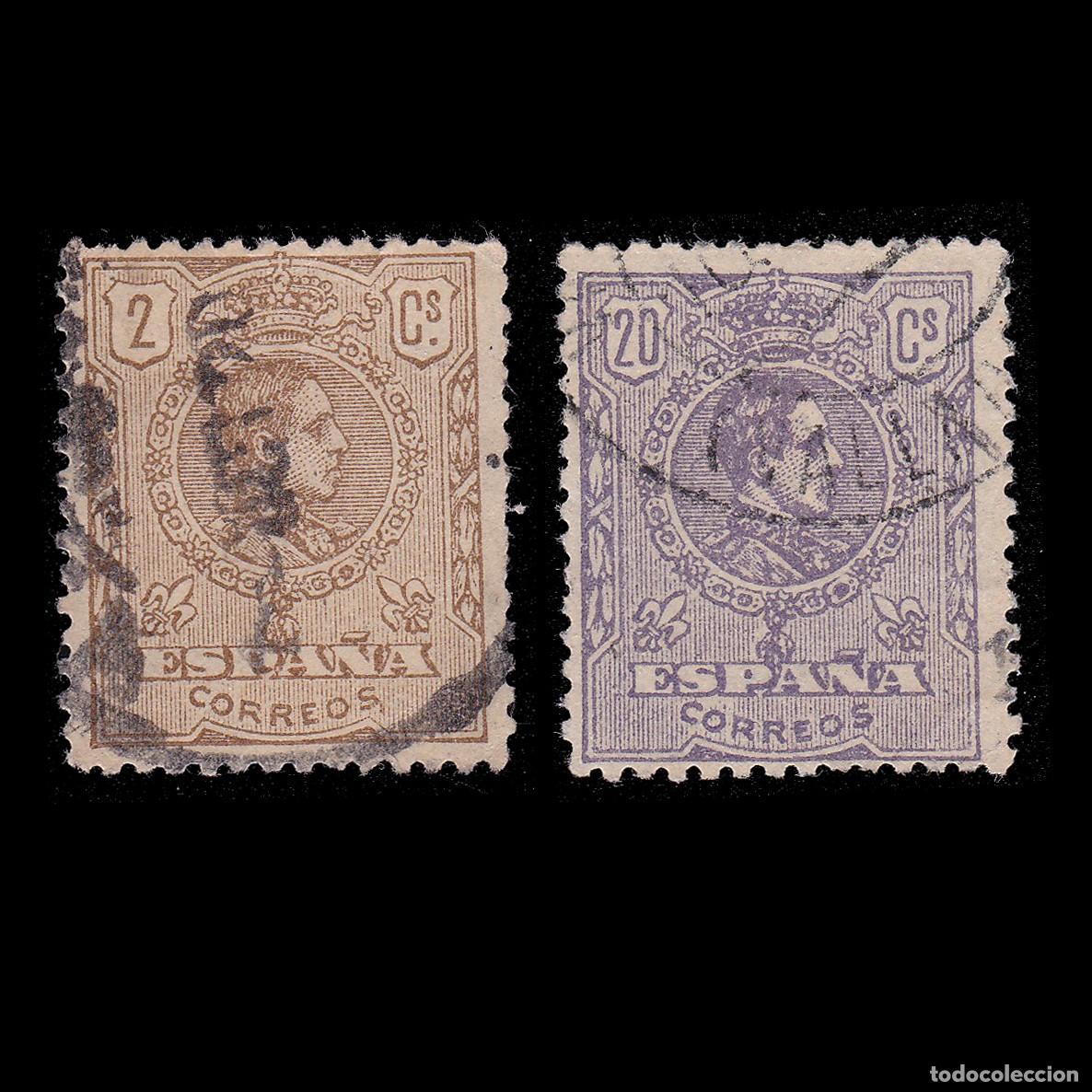 Sellos: Espa&ntilde;a. Alfonso XIII 1920.2c. Cancelado. Edifil. 289-290 + OBSEQUIO.