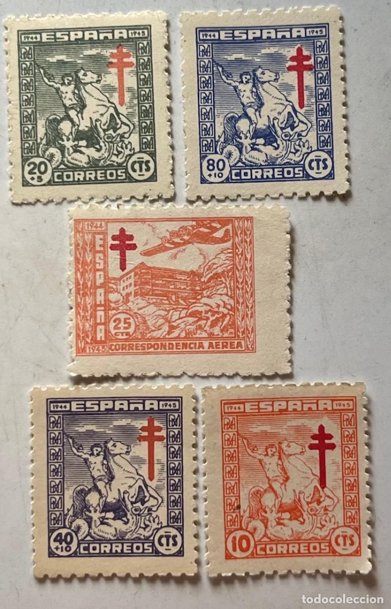 Sellos: 1945 pro tuberculosis,centrados,goma,MNH**