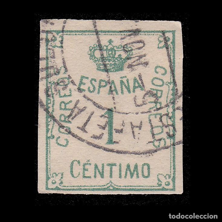 Sellos: Espa&ntilde;a. Alfonso XIII 1920.1c. Matasello. Edifil.291 + OBSEQUIO.