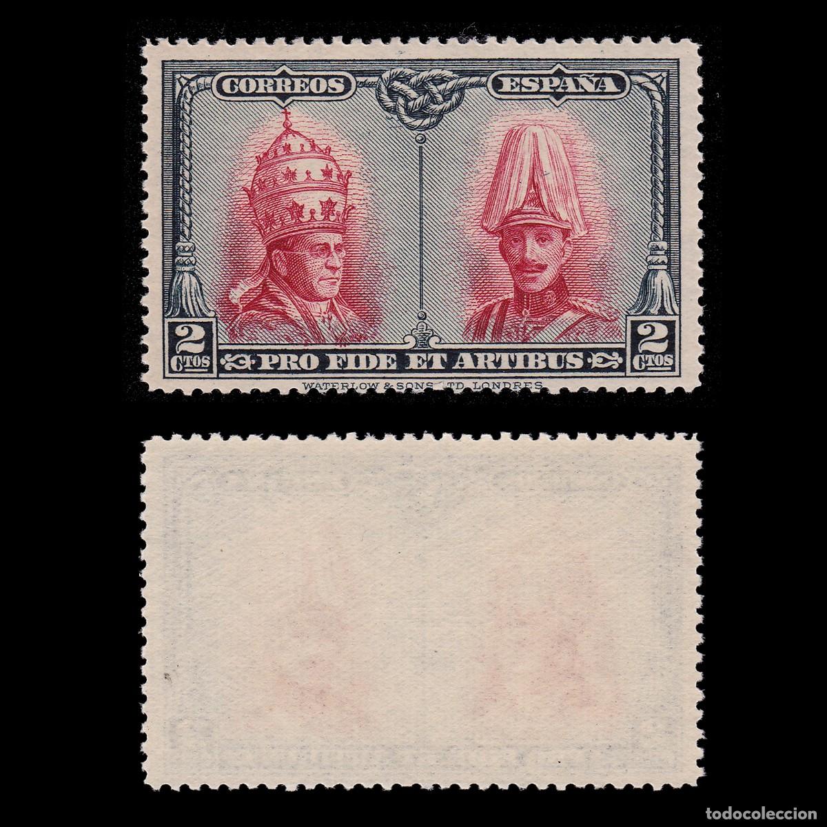 Sellos: Alfonso XIII 1928. CATACUMBAS. 2c. Nuevo**. Edifil. 402 + OBSEQUIO.