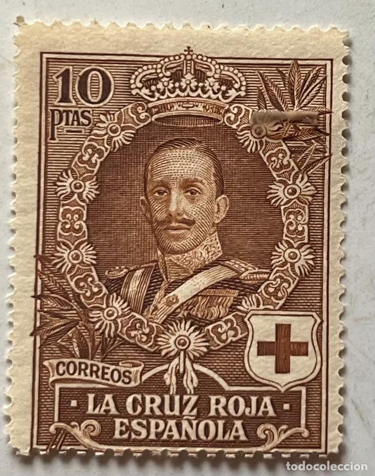 Stamps: 1928 cruz roja MNH**,337 centrado,color,goma