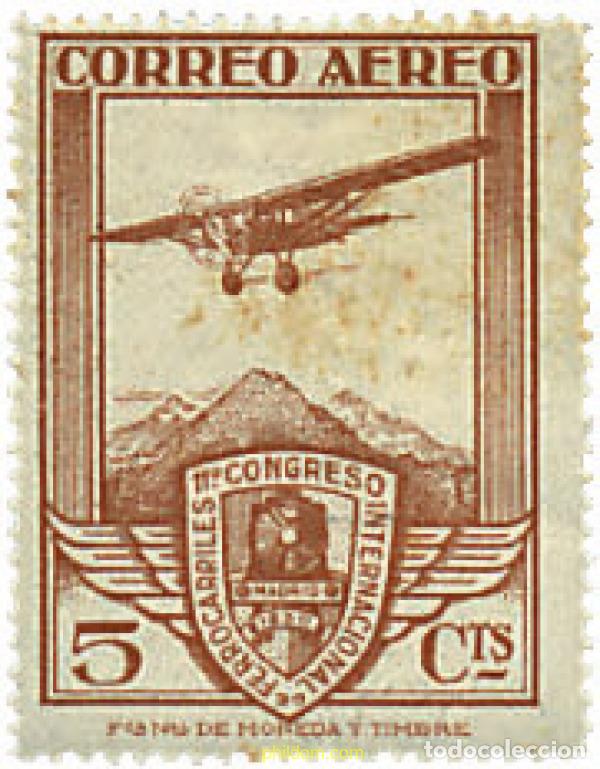 Sellos: 210524 MNH ESPA&Ntilde;A 1930 11 CONGRESO INTERNACIONAL DE FERROCARILES
