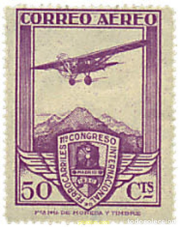 Sellos: 210529 MNH ESPA&Ntilde;A 1930 11 CONGRESO INTERNACIONAL DE FERROCARILES