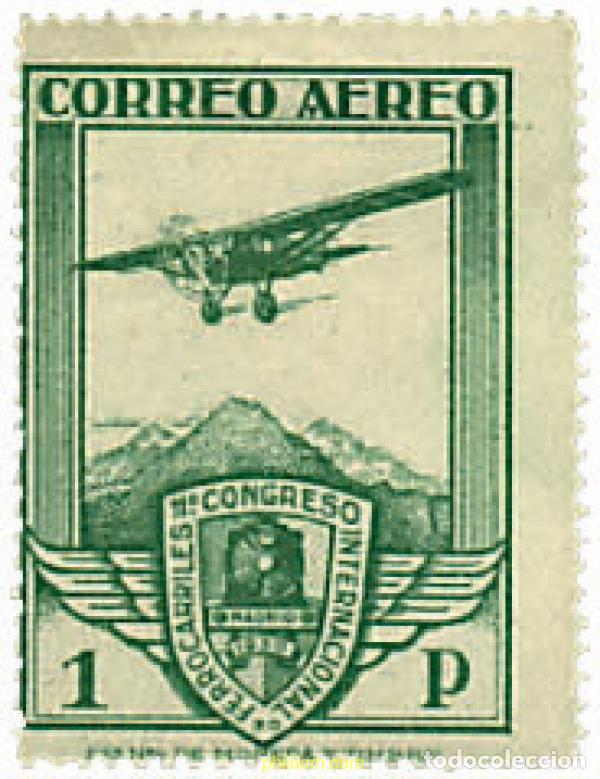 Sellos: 210530 MNH ESPA&Ntilde;A 1930 11 CONGRESO INTERNACIONAL DE FERROCARILES
