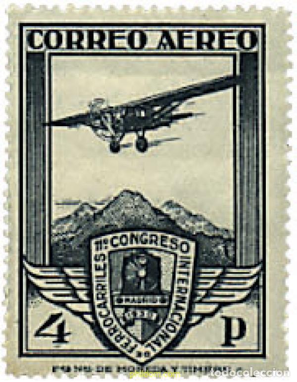 Sellos: 322146 HINGED ESPA&Ntilde;A 1930 11 CONGRESO INTERNACIONAL DE FERROCARILES
