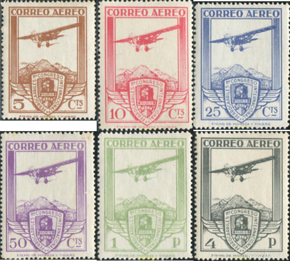 Sellos: 627355 HINGED ESPA&Ntilde;A 1930 11 CONGRESO INTERNACIONAL DE FERROCARILES