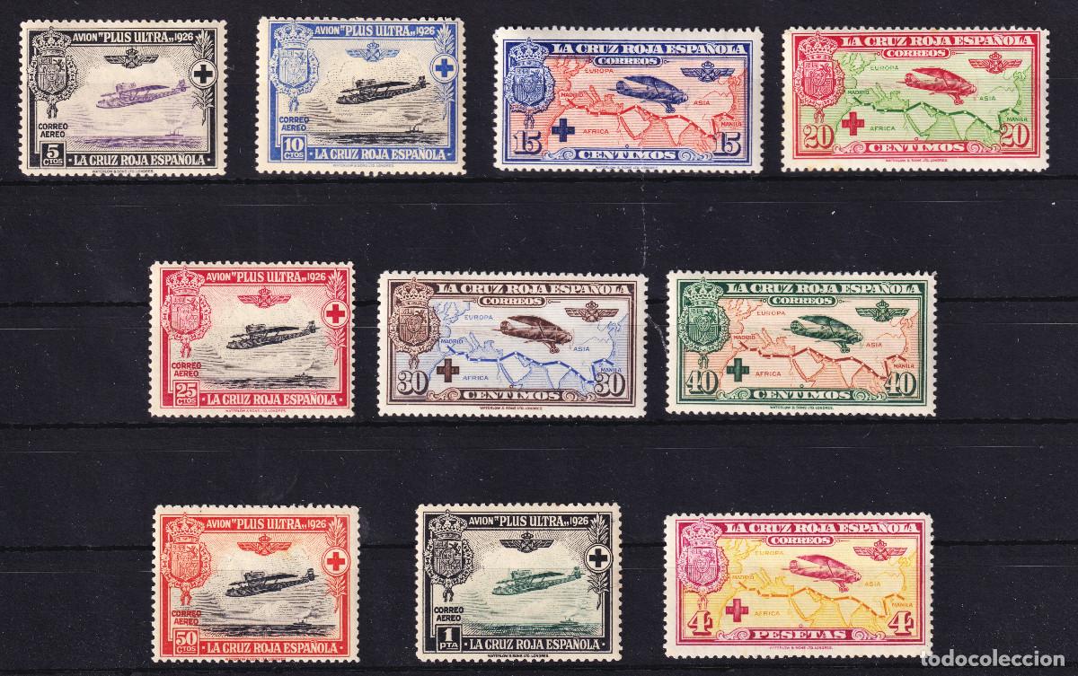 Sellos: ESPA&Ntilde;A PRO CRUZ ROJA ESPA&Ntilde;OLA * 339/348 - A&Ntilde;O 1926 - MH - COMPLETA