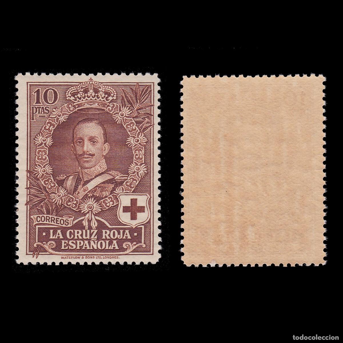 Sellos: Espa&ntilde;a. 1927. Alfonso XIII.Constituci&oacute;n. 10p. Nuevo**. Edifil. 337 + OBSEQUIO.