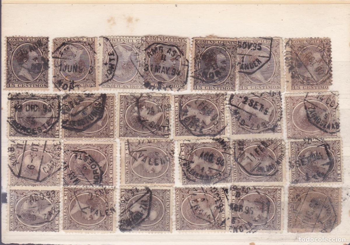 Timbres: FC4-126- Alfonso XIII Pel&oacute;n .+ 100 sellos MATASELLOS AMBULANTES. Ver 5 Im&aacute;genes