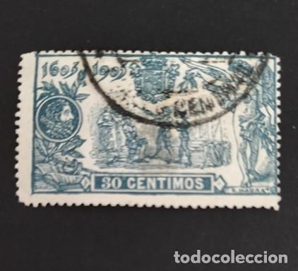 Sellos: Edifil 261 Usado &ordm; Espa&ntilde;a 1905 Publicacion del Quijote