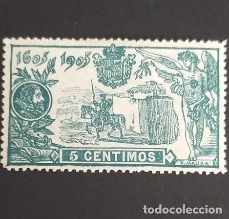 Sellos: Edifil 257 MH nuevo * Espa&ntilde;a 1905 Publicacion del Quijote