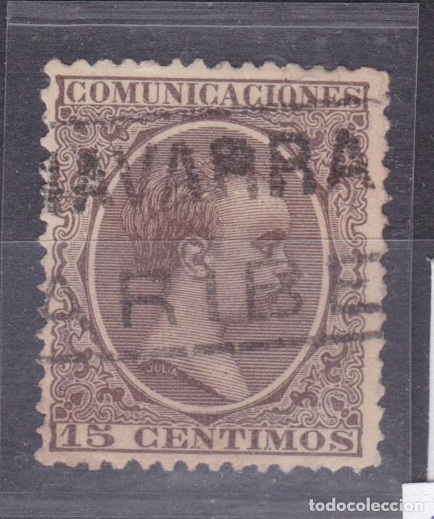 Sellos: SS12- Alfonso XIII Pel&oacute;n Matasellos Carter&iacute;a ARIBE Navarra . No Catalogada