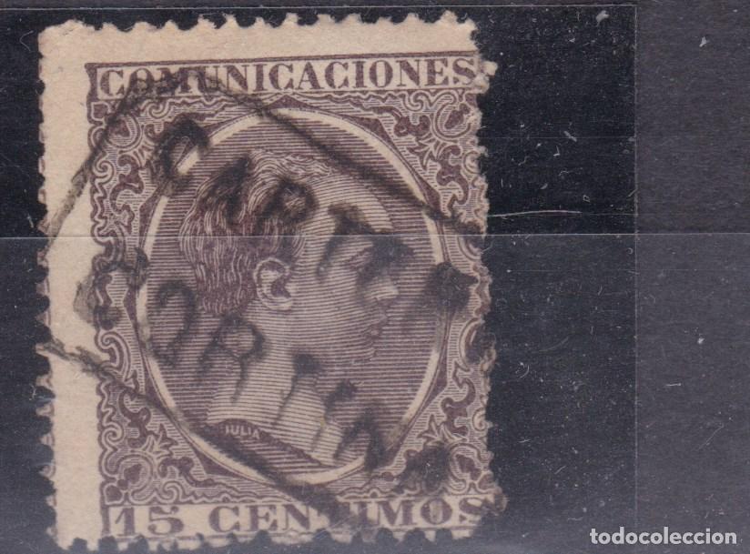 Sellos: SS12- Alfonso XIII Pel&oacute;n Matasellos Carter&iacute;a CORTINA Asturias?? . No Catalogada