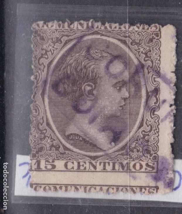 Sellos: SS12- Alfonso XIII Pel&oacute;n Matasellos Carter&iacute;a COIROS Coru&ntilde;a . No Catalogada