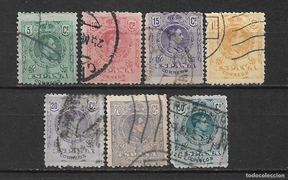 Sellos: espa&ntilde;a 1909 - 1922 lote 7 sellos usado - 1/14