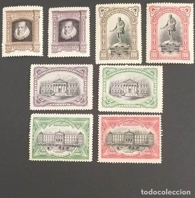 Sellos: Edifil FR11-18 serie completa Centenario Muerte Cervantes Espa&ntilde;a 1916