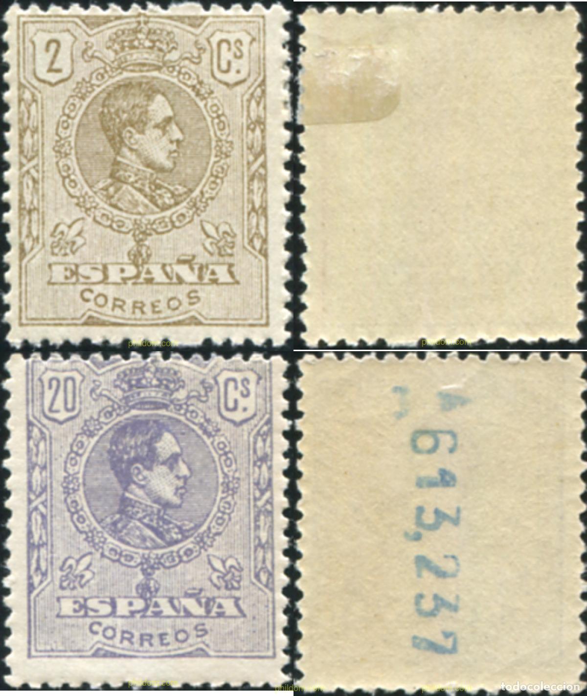 Sellos: 210172 HINGED ESPA&Ntilde;A 1920 ALFONSO XIII