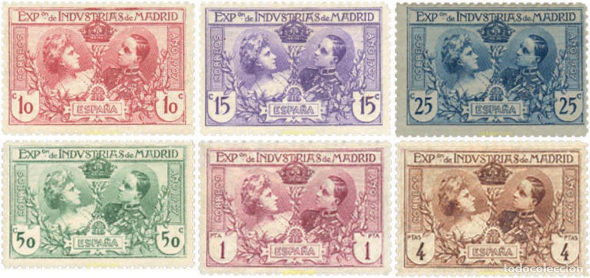 Sellos: 85480 MNH ESPA&Ntilde;A 1907 EXPOSICION DE INDUSTRIAS DE MADRID
