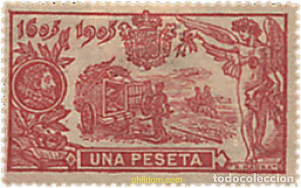 Sellos: 210119 HINGED ESPA&Ntilde;A 1905 DON QUIJOTE DE LA MANCHA