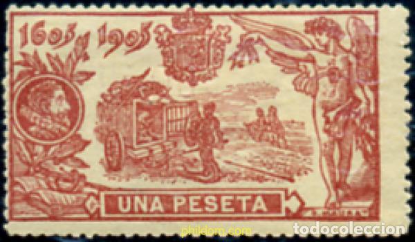 Sellos: 246060 HINGED ESPA&Ntilde;A 1905 DON QUIJOTE DE LA MANCHA