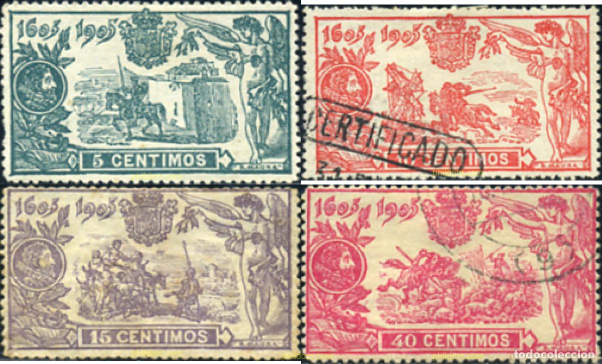 Sellos: 365793 USED ESPA&Ntilde;A 1905 DON QUIJOTE DE LA MANCHA
