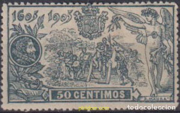 Sellos: 612694 HINGED ESPA&Ntilde;A 1905 DON QUIJOTE DE LA MANCHA