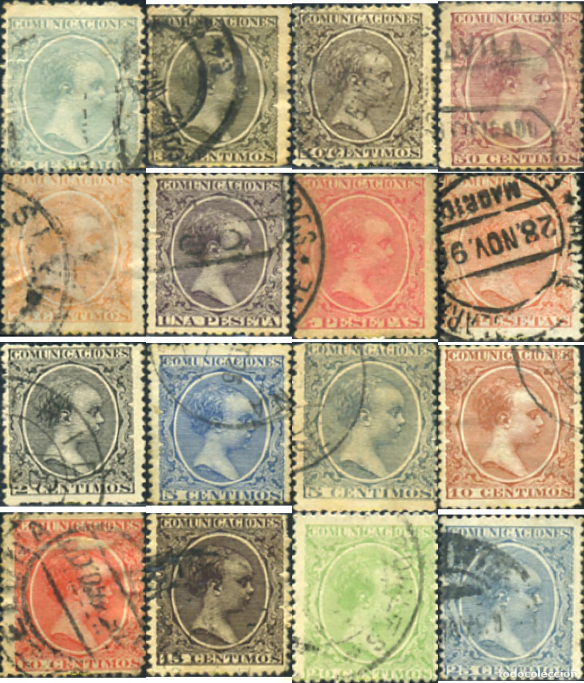 Sellos: 365784 USED ESPA&Ntilde;A 1889 ALFONSO XIII