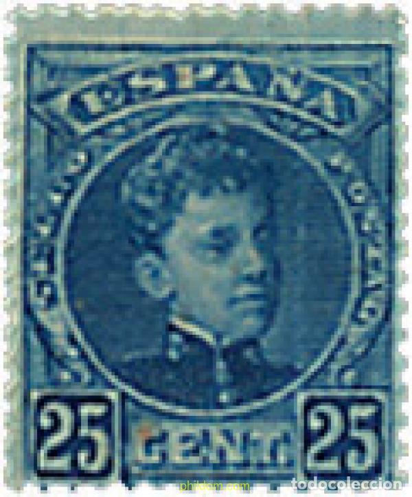 Sellos: 210096 HINGED ESPA&Ntilde;A 1901 ALFONSO XIII