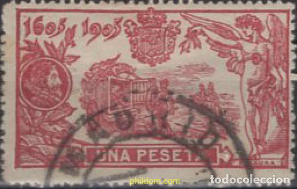 Sellos: 635580 USED ESPA&Ntilde;A 1905 DON QUIJOTE DE LA MANCHA