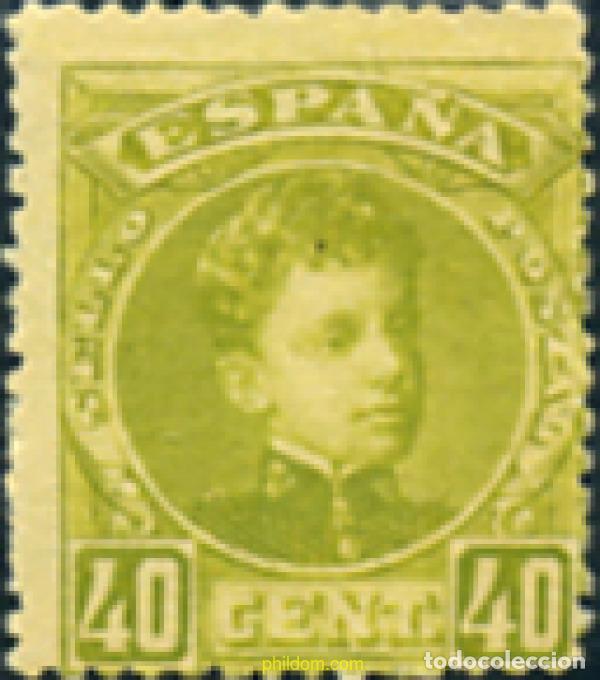 Sellos: 210098 HINGED ESPA&Ntilde;A 1901 ALFONSO XIII