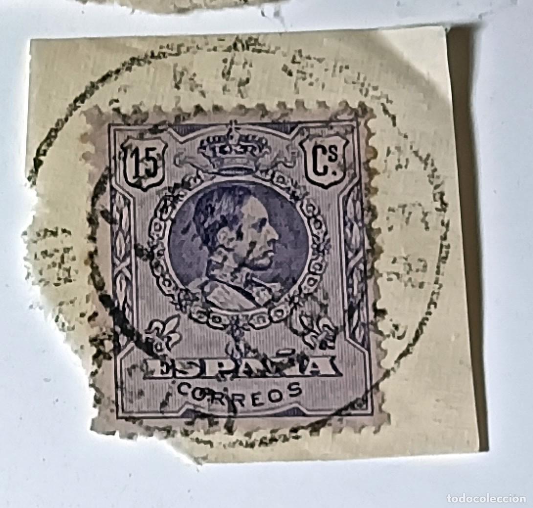 Sellos: SELLO ESPA&Ntilde;A ALFONSO XIII 15 C&Eacute;NTIMOS &rdquo;MEDALL&Oacute;N&rdquo; MATASELLADO - A&Ntilde;OS 1909-1922