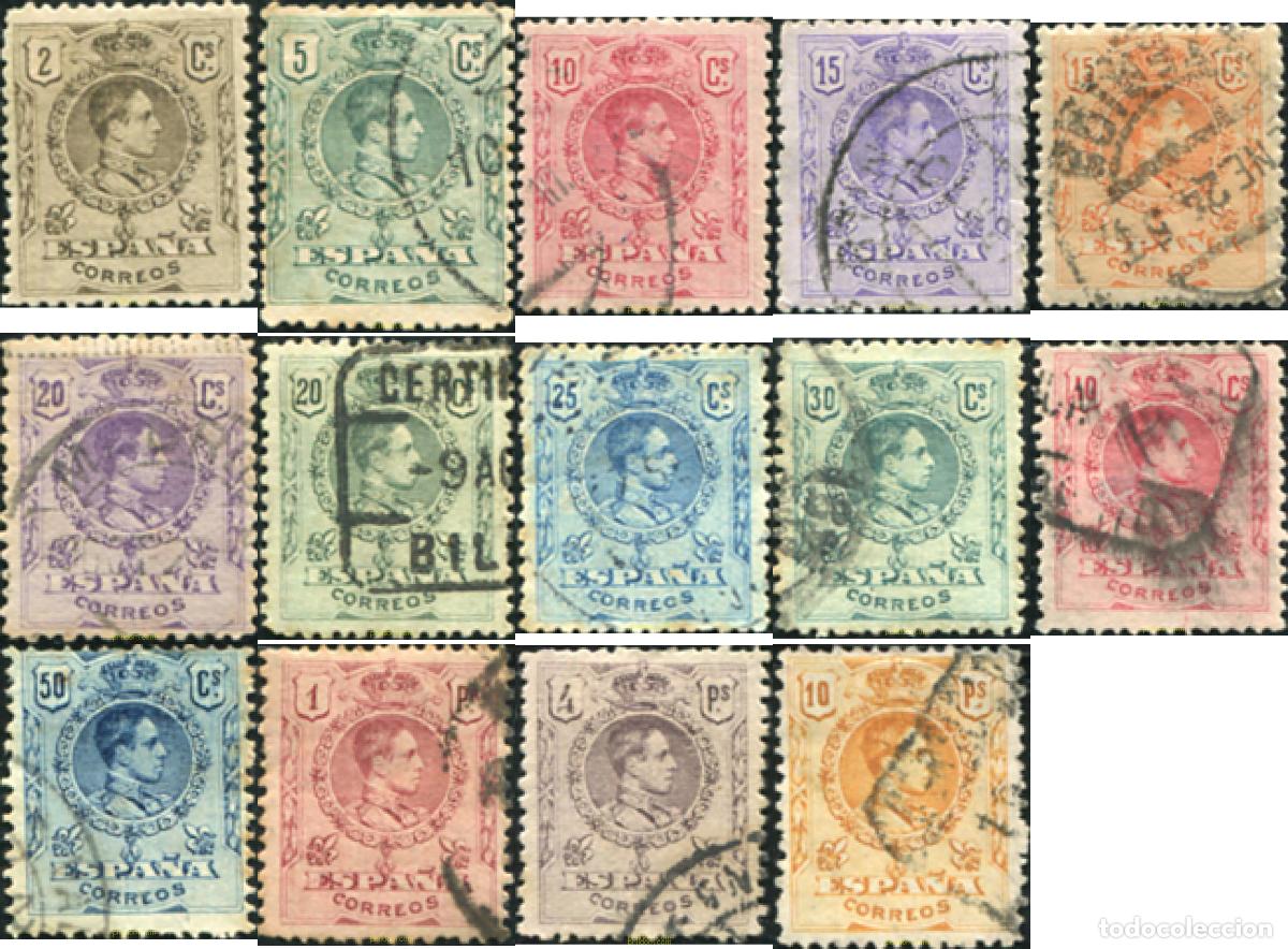 Sellos: 210124 USED ESPA&Ntilde;A 1909 ALFONSO XIII