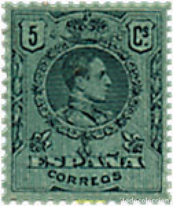Sellos: 210127 MNH ESPA&Ntilde;A 1909 ALFONSO XIII