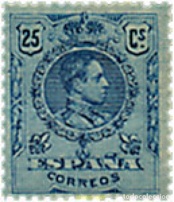 Sellos: 210153 HINGED ESPA&Ntilde;A 1909 ALFONSO XIII