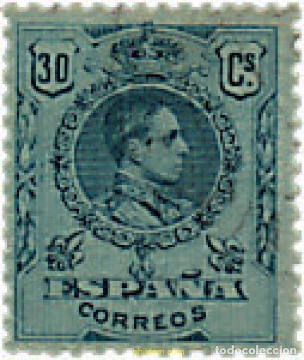 Sellos: 210156 HINGED ESPA&Ntilde;A 1909 ALFONSO XIII
